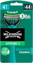 Wilkinson-zwaard extra 3 gevoelige wegwerpscheermesjes - 4 stuks